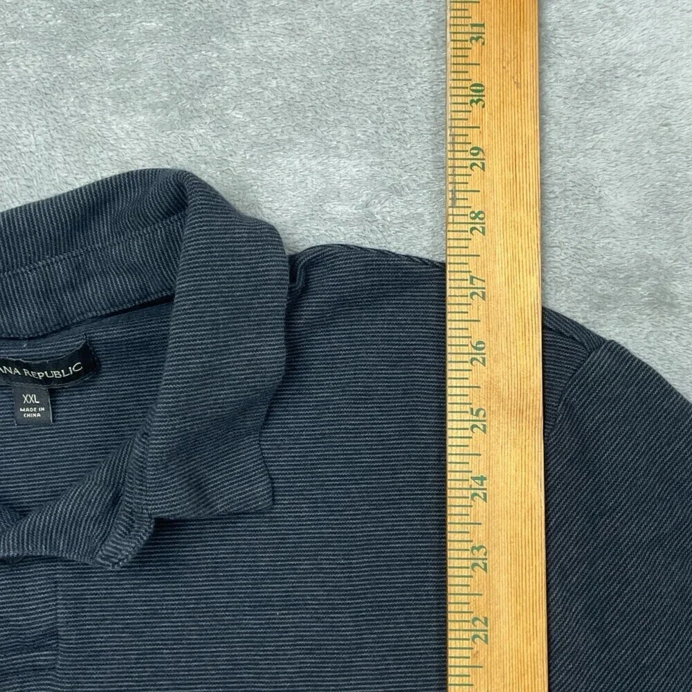 Banana Republic XX-Large Navy Blue Cotton Polo Shirt Casual Fit a1609